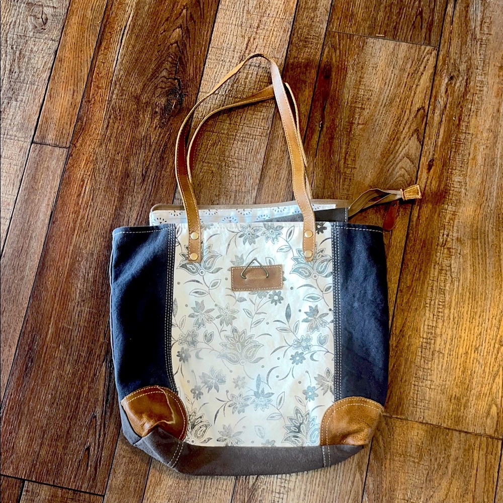 Myra Floral Canvas Tote Bag
